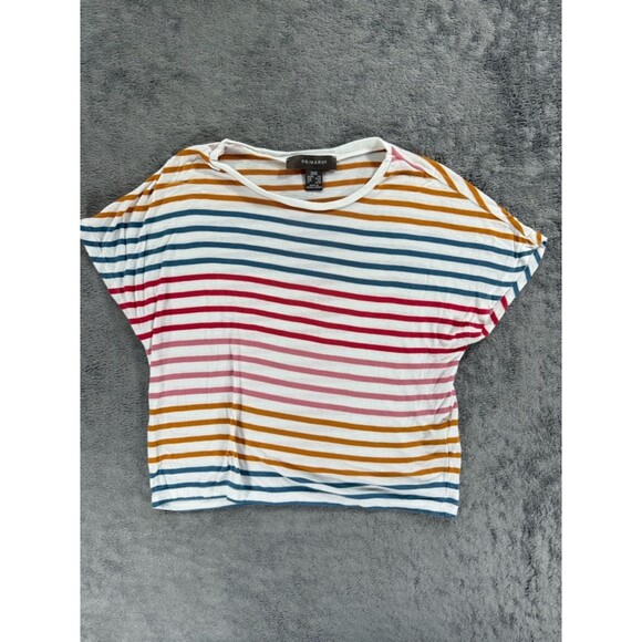 Primark Tops - Primark Women’s Multicolored Striped Basic T-Shirt 2XS 0/2